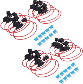 OEM Adecuado Para Adaptadores Divisores De Fusibles De 20 Unidades, Cable De Calibre 16, Tipo Cuchilla De 20 Amperios, Con 20 Fusibles Est&aacute;ndar De 15 Ampe