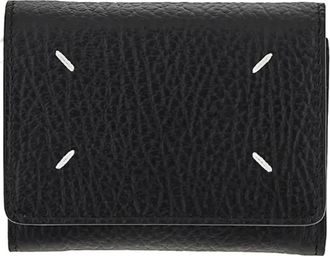 Maison Margiela Four Stitches Wallet - unisex - Portefeuilles - Zwart - ONE Size - Leer - Accessoires