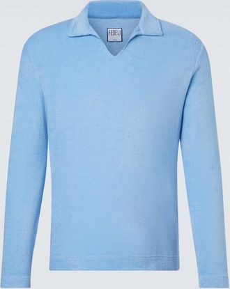 Fedeli Peter cotton terry polo sweater