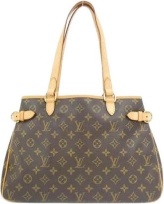 Louis Vuitton Pre-owned Canvas Tote Bag - Dames - Vintage Shopper - Bruin - ONE Size - Vintage