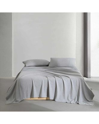 Calvin Klein Melange Flannel Cotton Sheet Set