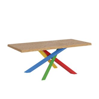 Itamoby Tavolo Allungabile 90x200/250 Cm Versalux Scortecciato Rovere Gambe 4/b