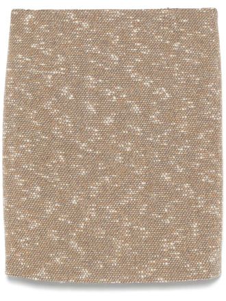 Chanel 1990s bouclé mini-rok - Beige