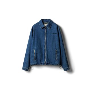 Miu Miu Cashmere Denim Blouson Jacket, Woman, Navy, Size 38