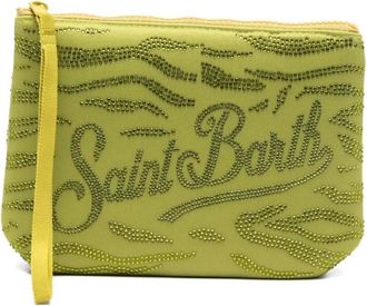 MC2 Saint Barth Clutches, female, Green, Size: ONE SIZE Aline Strass Pouch