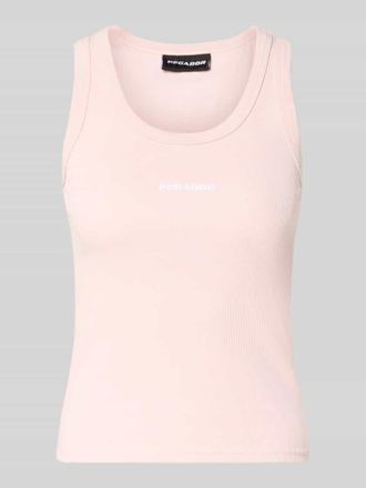 Pegador Tanktop mit Logo-Print Modell Cesis in Rosa, Gr&ouml;&szlig;e XS