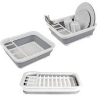 OEM Escurridor De Platos Plegable Con Soporte Para Utensilios: Perfecto Para El Hogar O Para Acampar, Resistente A Desgarros, Dise&ntilde;o Que Ahorra Espacio, P