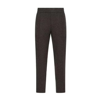 Moncler Flanellen broek - Heren - Broeken - Grijs - Maat: XL Flanel