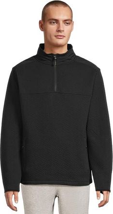 Chubbies The Phantom Ash (Quilted Quarter Zip) Mens Sweatshirt Black : 2XL, Cotton/Polyester