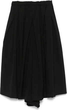 Comme Des Gar&ccedil;ons Broeken, Dames, Zwart, S, Wol, Cropped Broek