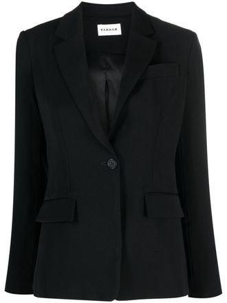 P.A.R.O.S.H. slim-cut single-breasted blazer - Black