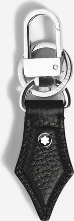 Montblanc Schwarzer Metall-Schl&uuml;sselanh&auml;nger mit Kerbe