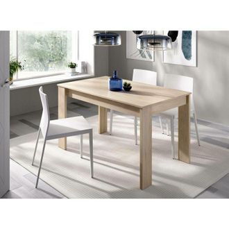 Dmora Mesa Fija Dbagatt, Mesa De Comedor Multiusos, Mesa Rectangular Para La Cocina O El Comedor, 139x81h77 Cm, Roble - Dmora
