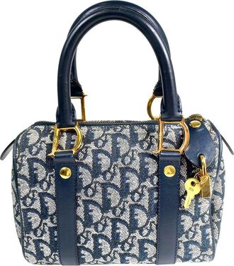 Dior Oblique Canvas Boston Bag