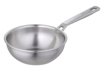 Kuhn Rikon Culinary Fiveply Stainless Steel & Aluminium Uncoated Induction Safe Chefs Pan, 20cm in Silver