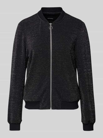 Vero Moda Regular Fit Bomberjacke mit College-Kragen Modell BERLIN in Black, Gr&ouml;&szlig;e S