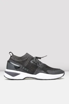 Bloch BLOCH Ladies Alcyone Dance Sneakers, Black Knit