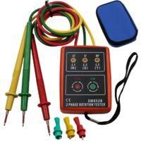 OEM Probador De Fase Trif&aacute;sico Port&aacute;til: Medidor De Campo Giratorio De Ca 60v-600v, Probador De Rotaci&oacute;n Trif&aacute;sica, Probador De Voltaje Con Zumbador Y Pin
