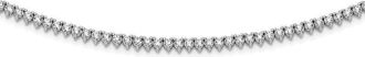 Diamond2Deal Sterling Silver CZ Riviera Pendant Necklace 18