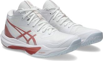 Asics Sky Elite FF MT 3 Womens Volleyball Shoes White/Morganite : 10.5 B - Medium, Synthetic