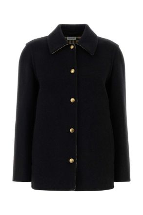 Burberry Womens Black Wool Oversize Shirt - Size EU 32 (Womens)