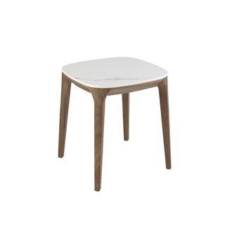 Angel Cerd&aacute; Mesa rinc&oacute;n cuadrada m&aacute;rmol porcel&aacute;nico y nogal