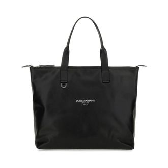 Dolce & Gabbana Tote Bags, female, Black, Size: ONE SIZE Adamo Shopper