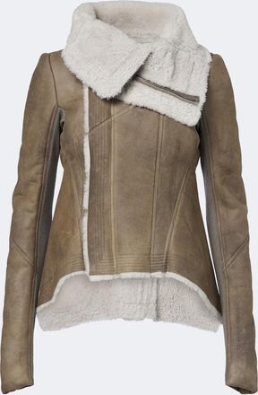 Rick Owens Naska shearling-lined leather jacket