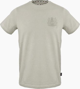 Aquascutum Mens Regular Fit Crew Neck Short Sleeve T-Shirt - Grey - Size: 38