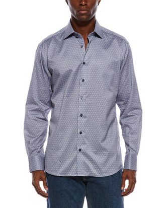Eterna Printed Twill Modern Fit Shirt