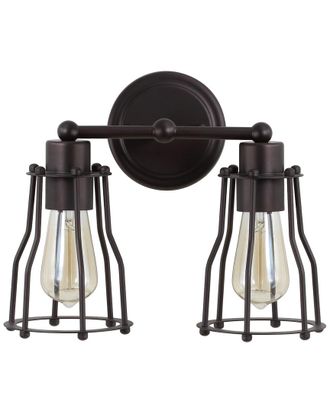 Jonathan Y Designs Jonathan Y Designs 2-Light Florence Bronze Vanity Light