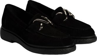 Desa Woman Slip-Ons - Suede Upper, Block Heel, Pointed Toe, Breathable | Black - 37
