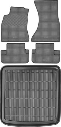 OEM Juego De Alfombrillas De Goma Para Coche Y Maletero Para Audi A4 B8 Kombi (2007-2015)