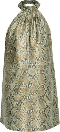 Gestuz Abito con scollo allamericana - Giallo