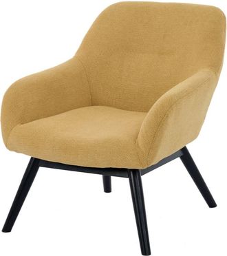 Moloo de madera negra y tela Trendy Safran