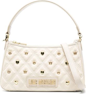 Love Moschino studded tote bag - women - Polyester - OS - Neutrals