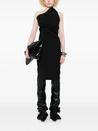 Rick Owens Womens Athena Dress - Black Wool - Size EU 44 (Womens)