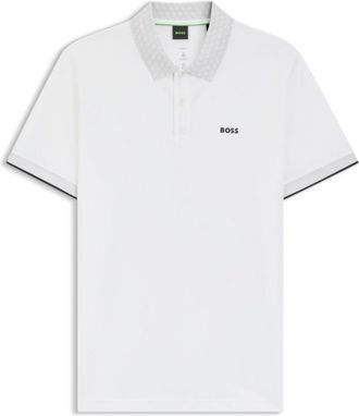 BOSS Paddy polo shirt in stretch-cotton piqu&eacute;