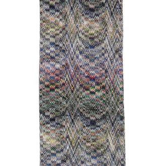 Missoni Metallic Zigzag Knit Scarf - Gray