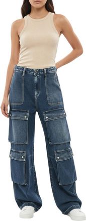 Diesel Blue Relaxed Low Rise Jeans