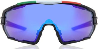 Salice 020 ITA NERO/RW BLU Mens Sunglasses Black Size 138