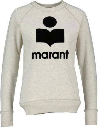 Isabel Marant Hoodies & sweatvesten, Dames, Beige, S, Katoen, Millyny Sweatshirt