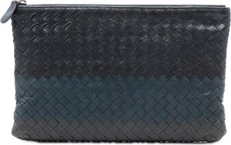 Bottega Veneta Pre-owned Bottega Veneta Tricolor Nappa Intrecciato Clutch Ladies 7R4QEP0Y9B8OLUSE