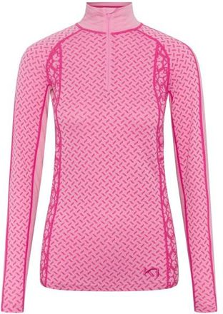 Kari Traa Lekker Halfzip Merinounterw&auml;sche f&uuml;r Damen | rosa