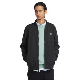 Timberland Bomberjacke TIMBERLAND, Herren, Gr. S, schwarz, Web, Obermaterial: 55% Polyester, 45% Baumwolle, unifarben, Jacken Bomberjacke, f&uuml;r Erwachsene, mit Re