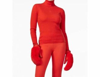 Goldbergh Mira Long Sleeve Knit Sweater In Flame