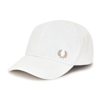 Fred Perry Katoenen Hoed - Heren - Petten - Wit - ONE Size - Katoen - Accessoires