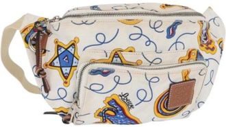 Loewe Pre-owned Belt Bags, female, White, Size: ONE SIZE Pre-owned Canvas Crossbody Bag