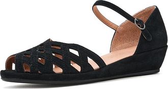 Gentle Souls Loren Womens Wedge Shoes Black Suede : 6.5 M