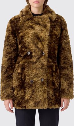 Isabel Marant Jya Short Double-Breasted Faux Fur Coat